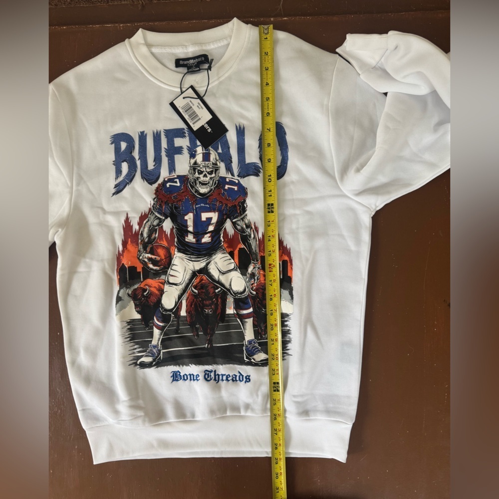 NFL Buffalo Bills Skeleton BrandMakers Sweatshirt - Large - NWT - Picture 8 of 9